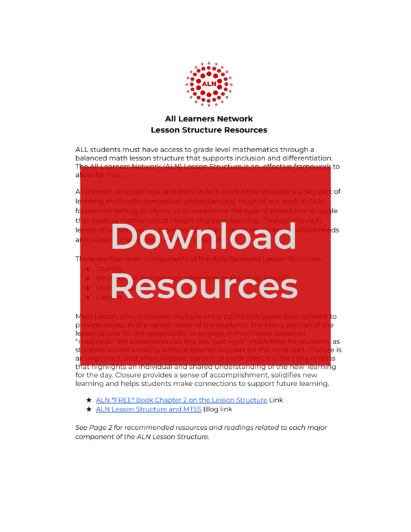 ALN_math_lesson_structure_resources_download_pdf ALN_math_lesson_structure_resources_download_pdf