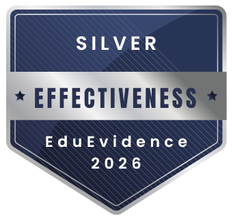 EduEvidence Effectiveness Silver Certification badge, awarded to All Learners Network in 2026