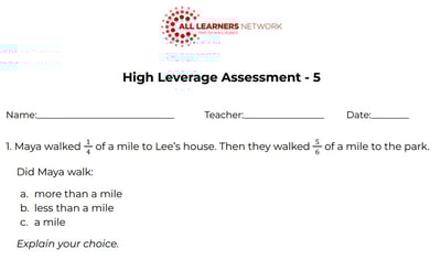 Grade 5 Math Assessment
