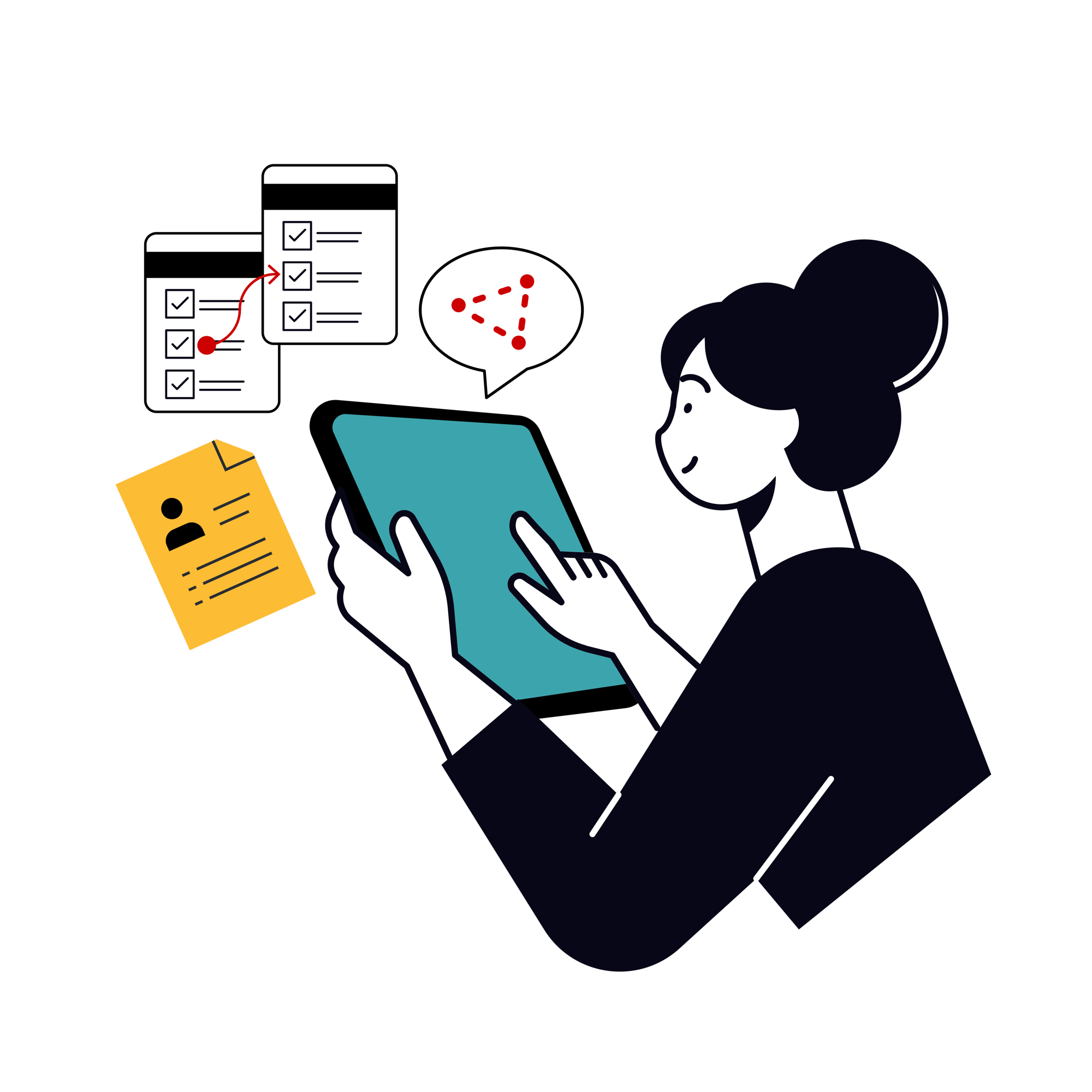 Teacher with Tablet