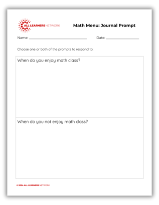 Math Mindset Blog - Journal #4